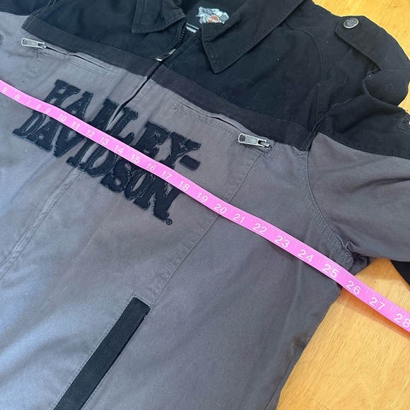 Harley-Davidson Black and Gray Bomber Jacket. Size XL - Picture 5 of 13